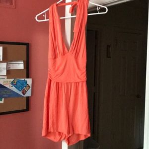 Coral romper.